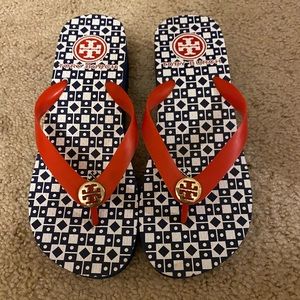 Tory Burch Wedge Flip Flops